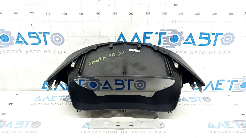 The instrument panel frame for Hyundai Santa FE 19-23 is black, without the steering column frame