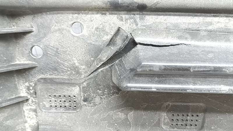 Front central underbody protection for Nissan Ariya 23-26, no fragments, cracks