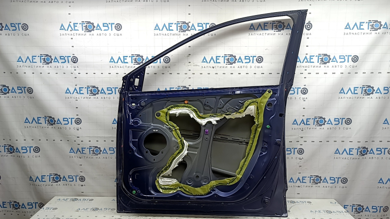 Bare front right door Honda CRV 17-22 blue B-588P, with upper chrome molding