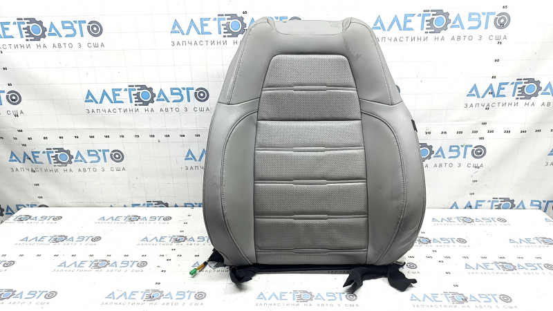 Honda CRV 17-22 driver's seat back upholstery, gray leather, perforated and heated, dry-cleanable