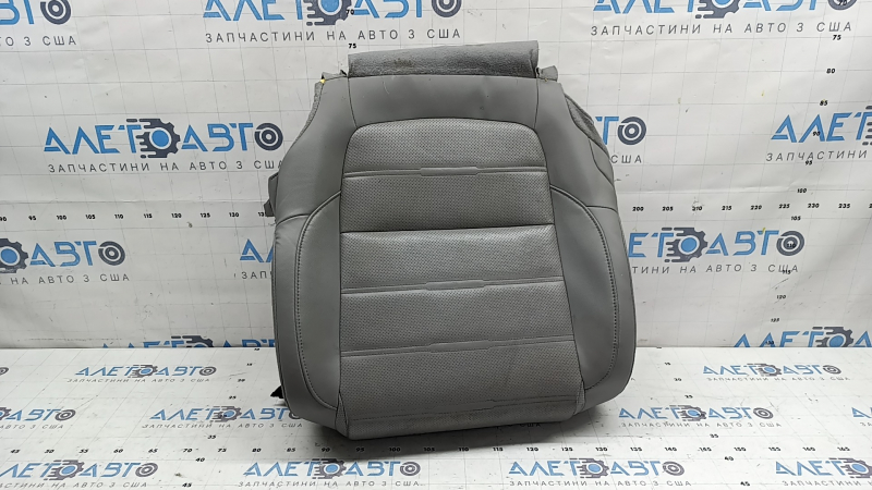 Honda CRV 17-22 passenger seat cushion upholstery, gray leather, perforated and heated