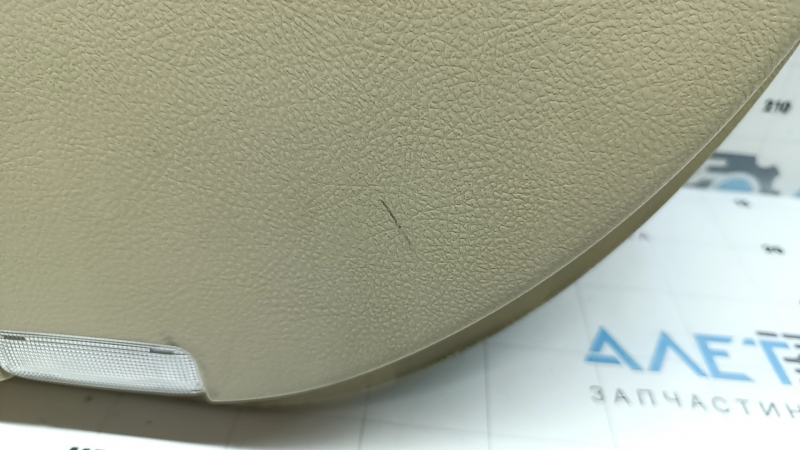 Door trim, front right card, Toyota Camry v55 15-17 usa, beige with beige plastic insert, rubber armrest, dry-cleanable, scratches, crack in fastener