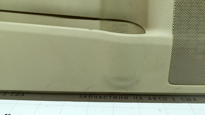 Door trim, front left card, Toyota Camry v55 15-17 usa, beige with beige plastic insert, rubber armrest, dry-cleanable, scratches