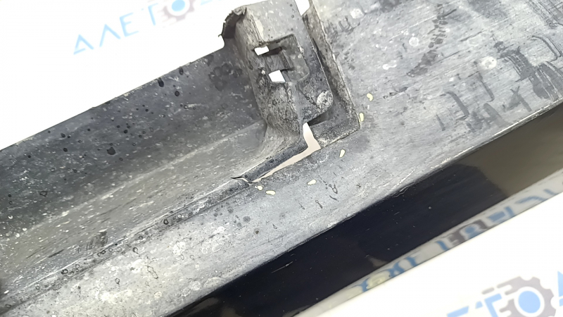 Left threshold Toyota Camry v55 15-17 usa black, with absorber, scratches, dented, cracked, broken fasteners