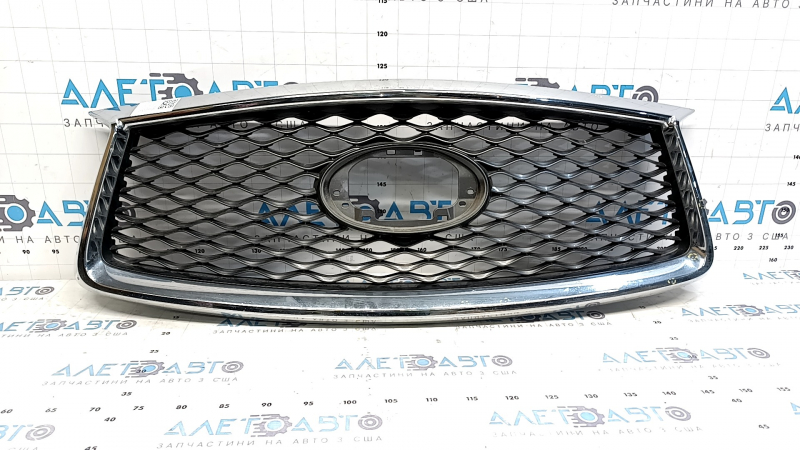Radiator grill assembly Infiniti QX50 19-25 without emblem, without camera, sand, bumps, scratches