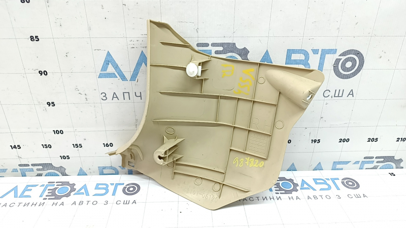 Lower right front pillar trim Toyota Camry v55 15-17 usa beige, dry cleanable
