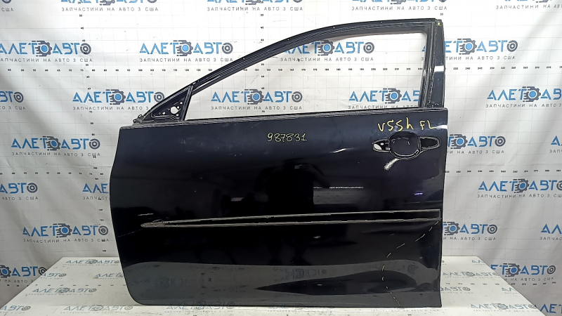 Bare front left door Toyota Camry v55 15-17 usa, black 218, dented