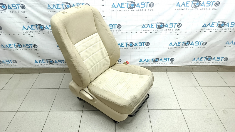 Passenger seat Toyota Camry v55 15-17 usa without airbag, LE, mechanical, beige fabric, dry cleanable