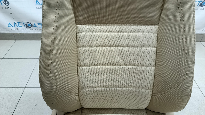 Passenger seat Toyota Camry v55 15-17 usa without airbag, LE, mechanical, beige fabric, dry cleanable