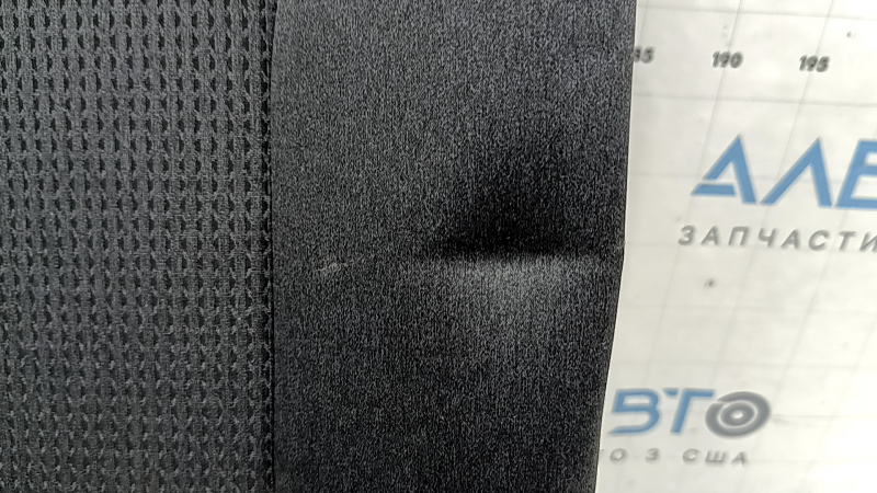 Rear row of seats, 2nd row, right Hyundai Santa FE 21-23, black fabric, electric folding, wrinkled, needs cleaning