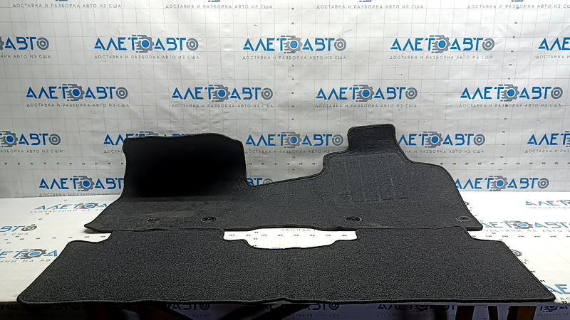 Set of floor mats fabric Nissan Ariya 23-26 black, scuffed