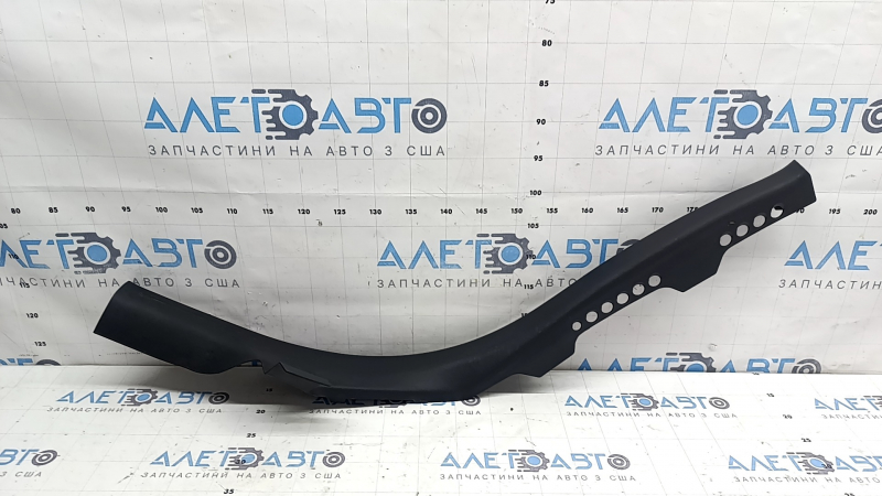 Inner rear right door sill trim Audi A4 B8 08-16 sedan, black, scratches