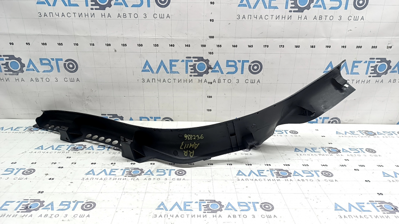 Inner rear right door sill trim Audi A4 B8 08-16 sedan, black, scratches