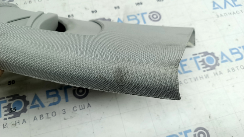 Upper center pillar trim, left belt, Audi A4 B8 13-16 rest, gray sedan, dry-cleanable