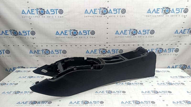 Central console Audi A4 B8 13-16 rest, black, worn