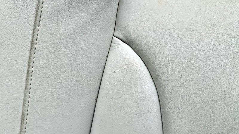 Rear seat cushion for Audi A4 B8 13-16, grey leather with grey stitching, worn leather, cracked leather, scratches