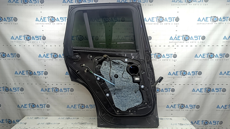 Complete rear left door BMW X3 G01 18-24 keyless, graphite A90M, lower trim M-Sport, dent, bump