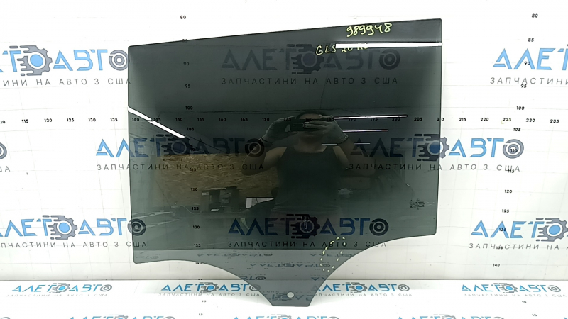 Glass of the rear left door of Mercedes X167 GLS 450 580 20-26 tinted, scratches