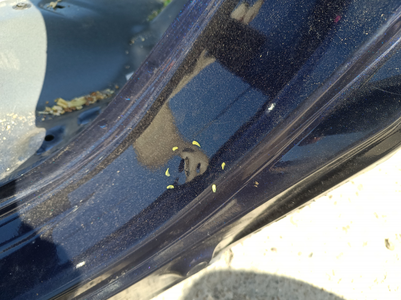 Quarter wing rear left Honda CRV 20-22 hybrid on the body, blue, pokes