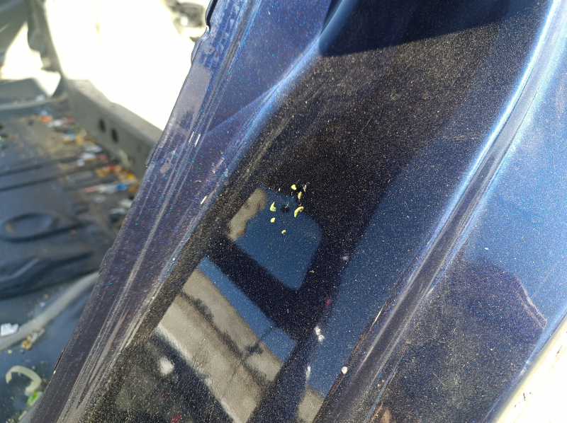 Quarter wing rear left Honda CRV 20-22 hybrid on the body, blue, pokes