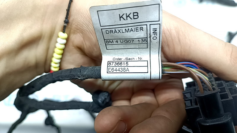 Wiring for the front bumper of the BMW X5 G05 19-23 for parking sensors, Park Assist and BSM