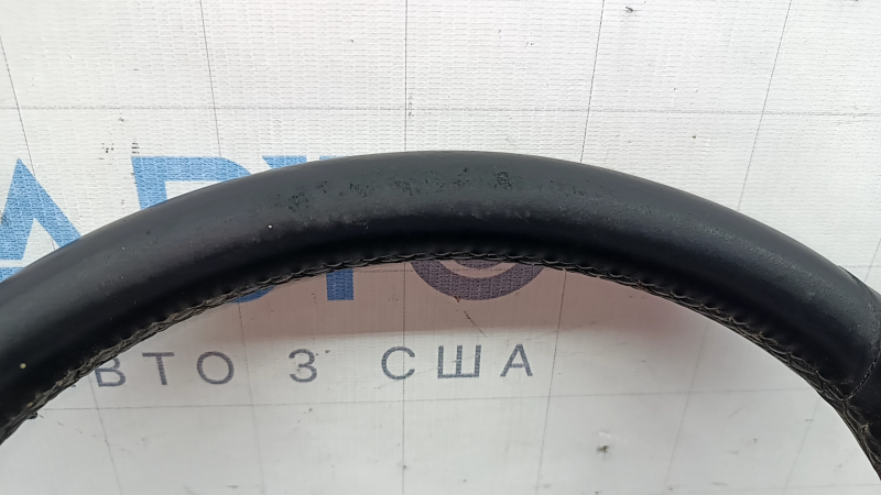 Bare steering wheel BMW X3 G01 18-24 leather, black, without heating, with paddles, worn, scratches