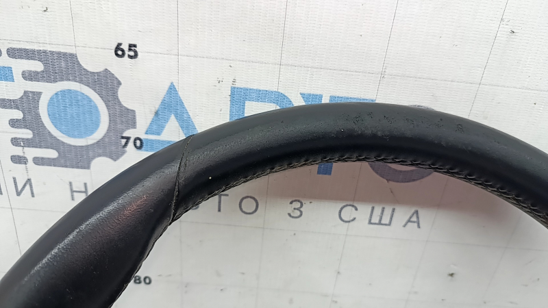 Bare steering wheel BMW X3 G01 18-24 leather, black, without heating, with paddles, worn, scratches