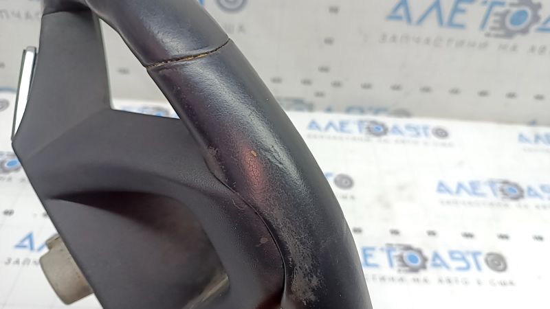 Bare steering wheel BMW X3 G01 18-24 leather, black, without heating, with paddles, worn, scratches