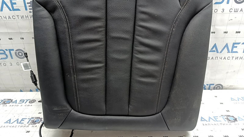 Rear seat backrest 2nd row right BMW X5 G05 19-22 for 2 rows, black SCHWARZ leather, heated, dry cleanable