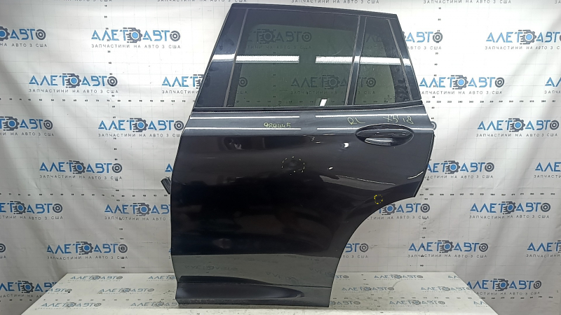 Complete rear left door BMW X3 G01 18-24 keyless, graphite A90M, lower trim M-Sport, dent, bump