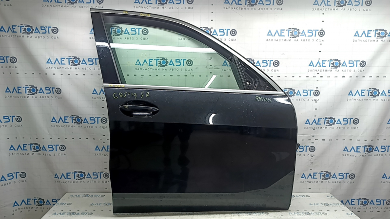 Front right door assembly BMW X5 G05 19-26 keyless, black 475