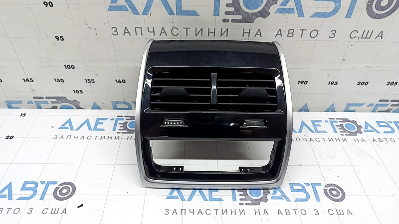 Air duct deflector for the central console with trim BMW X5 G05 19-26, black gloss, 4-zone control, scratches