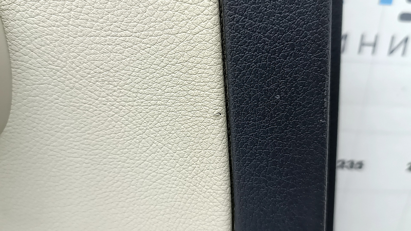 Door trim, rear left card, Mercedes X167 GLS 450 20-26, dark gray, insert and armrest, beige leather, molding under dark wood Burmester, under seat control, scratches, dents