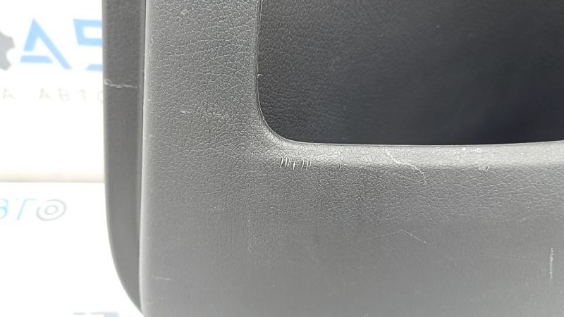Door trim, rear right card, Mercedes X167 GLS 450 20-26, dark gray, insert and armrest, beige leather, molding under dark wood Burmester, under seat control, scratches