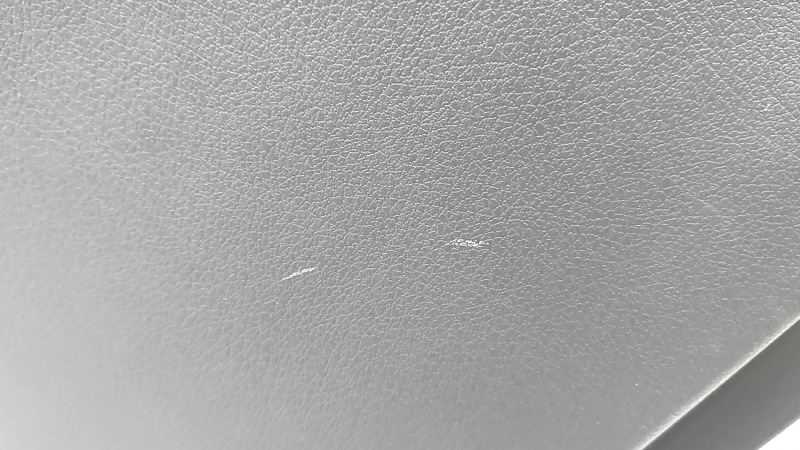 Door trim, rear right card, Mercedes X167 GLS 450 20-26, dark gray, insert and armrest, beige leather, molding under dark wood Burmester, under seat control, scratches