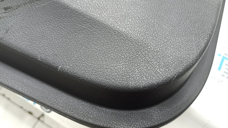 Door trim, front left card, Mercedes X167 GLS 450 580 20-26, dark gray, insert and armrest, beige leather, molding under dark wood Burmester, scratches, tears, for dry cleaning