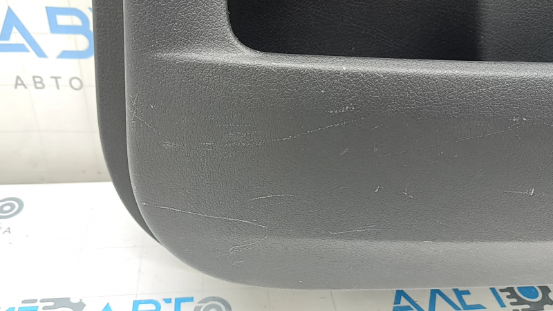 Door trim, front right card, Mercedes X167 GLS 450 580 20-26, dark gray, insert and armrest, beige leather, molding under dark wood Burmester, scratches