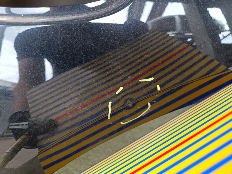 A quarter wing of the rear right Chevrolet Malibu 16-25 was cut off with the central pillar, black, dented, with bumps