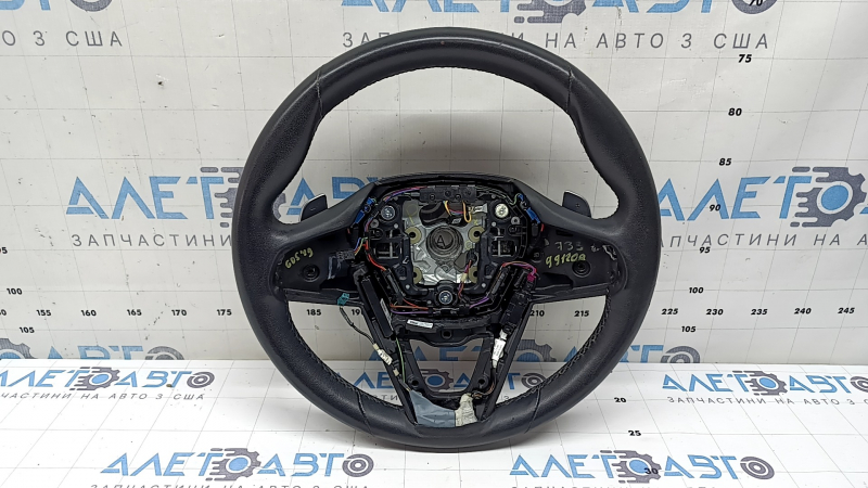 BMW X5 G05 19-25 black leather steering wheel with heating and paddle shifters, with drive assist pro, Sport, scratches