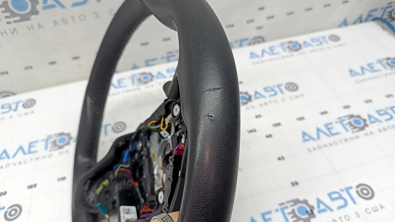 BMW X5 G05 19-25 black leather steering wheel with heating and paddle shifters, with drive assist pro, Sport, scratches