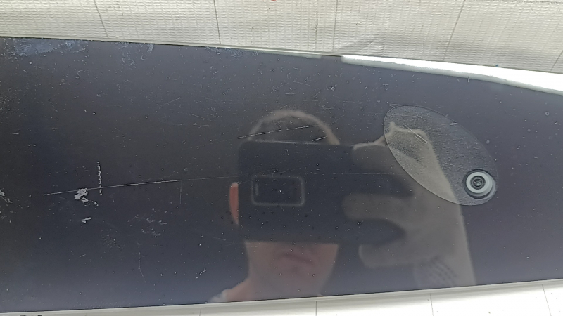 Tesla Model 3 18-23 center pillar trim, outer left, with camera and unit, scratches
