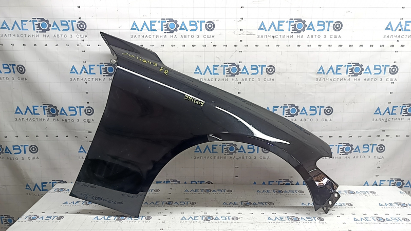 Front right wing Alfa Romeo Giulia 17-24 aluminum, black 608