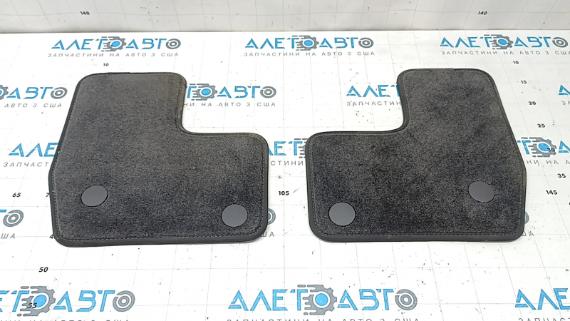 Set of floor mats, fabric, Mercedes X167 GLS 450 580 20-24, dark gray, 3 rows, for cleaning
