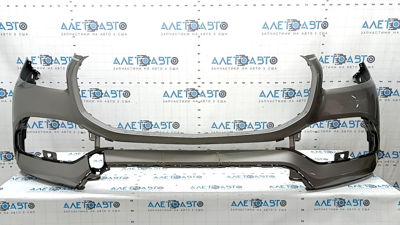 Bare front bumper Mercedes X167 GLS 450 20-23 for parking sensors and Park Assist, silver, scratches, non-standard holes, dent