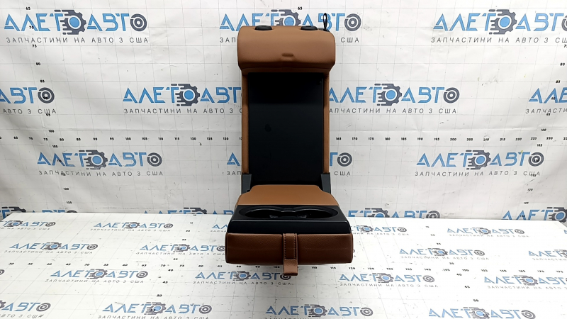 Backrest of the rear row of seats, 2nd row, central, Alfa Romeo Giulia 17-20, brown leather, without the left part