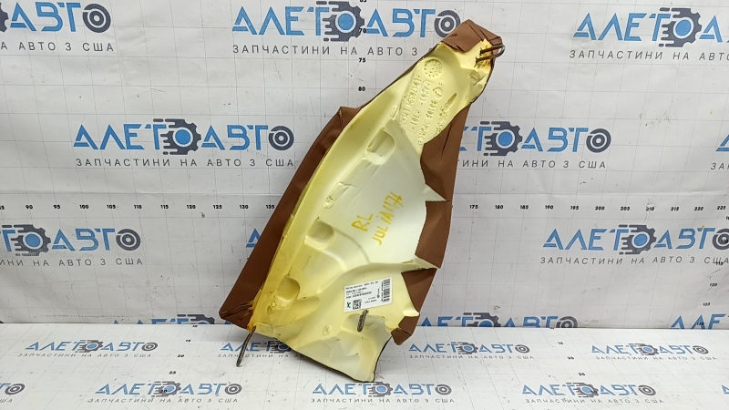 Left rear seat side panel for Alfa Romeo Giulia 17-20, brown leather, dry cleanable