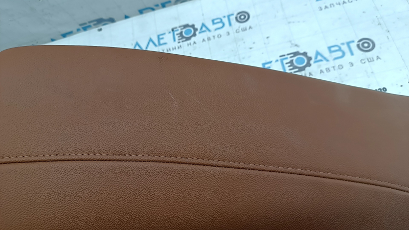 Left rear seat side panel for Alfa Romeo Giulia 17-20, brown leather, dry cleanable