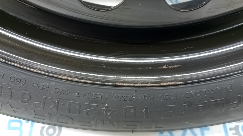 Spare tire space saver Ford Escape MK3 13-19 D17 155/70 disk corrosion