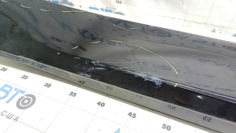 Left threshold Alfa Romeo Giulia 17-24 black, scratches, cracked fastening