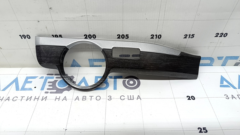 Left front panel trim VW Passat b8 16-19 USA dark gray wood grain